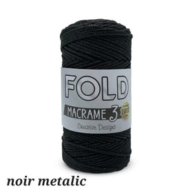 Acheter metallic-black Fold Macrame 3 Lurex