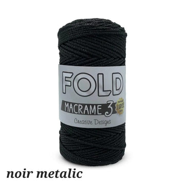 Acheter metallic-black Fold Macrame 3 Lurex