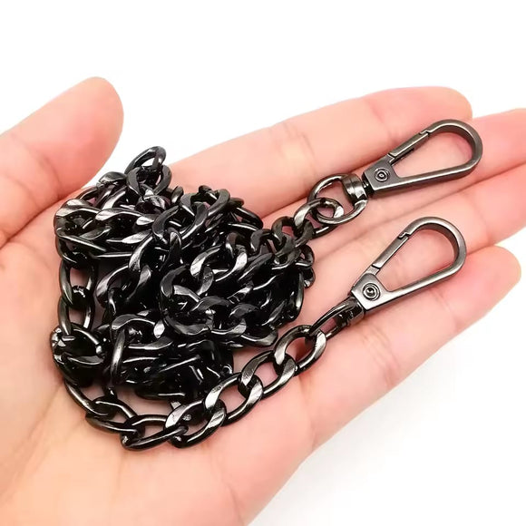 metal curb chain replacement strap for a handbag or purse.