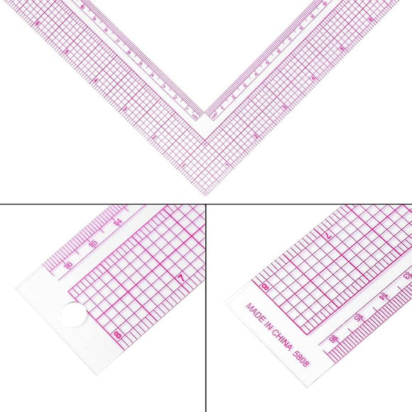 Plastic L Sewing Quilting Ruler, 5808