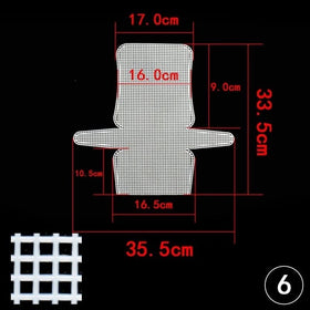 Clear Plastic Mesh Sheets for Crochet Purse Making