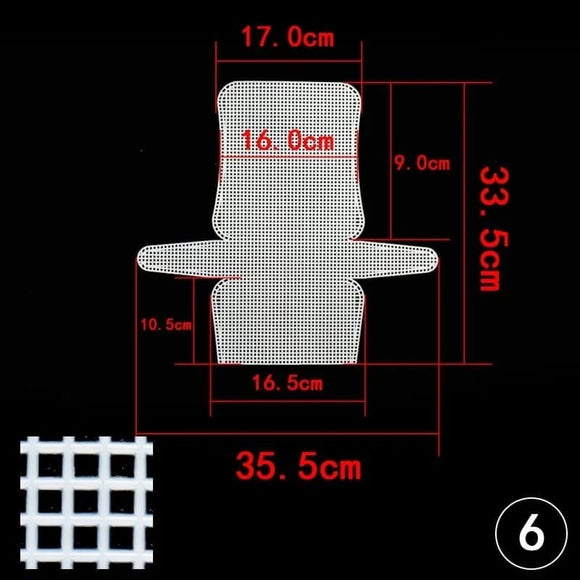 Clear Plastic Mesh Sheets for Crochet Purse Making