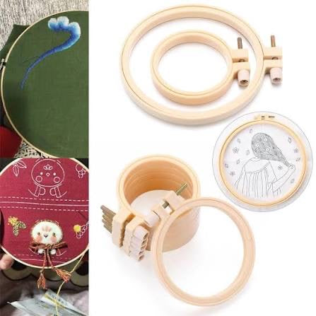Embroidery Hoop Plastic Bamboo imitation (7 cm)