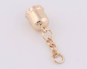 Gold-Toned Metal Tassel Cap (2 pieces)