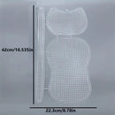 Clear Plastic Mesh Sheets for Crochet Purse Making-3