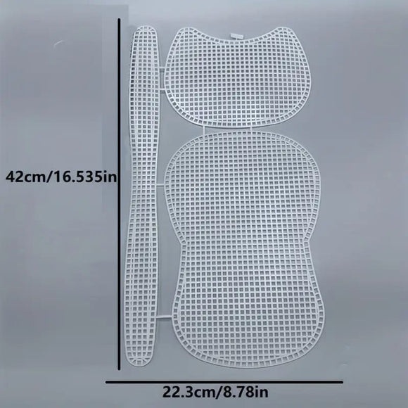 Clear Plastic Mesh Sheets for Crochet Purse Making