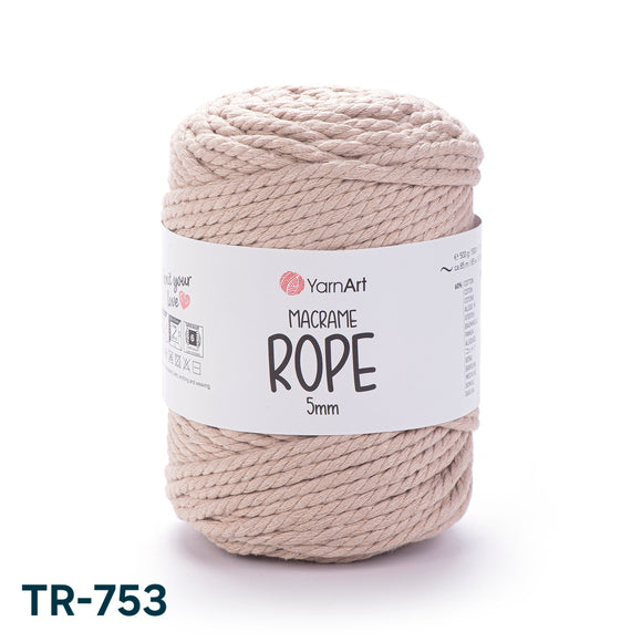 Macramé rop 5mm 500gr