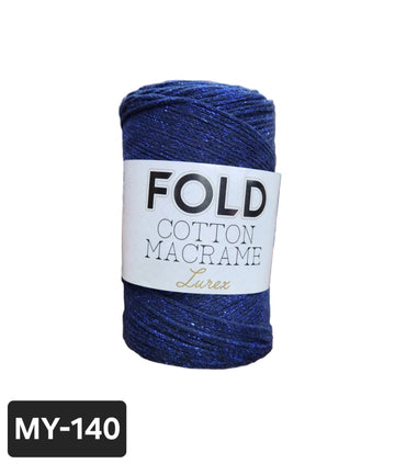 Cotton lurex fold