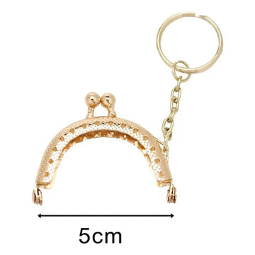 Metal clasp for handbag, arc frame, for coins, sewing, hardware. - 0